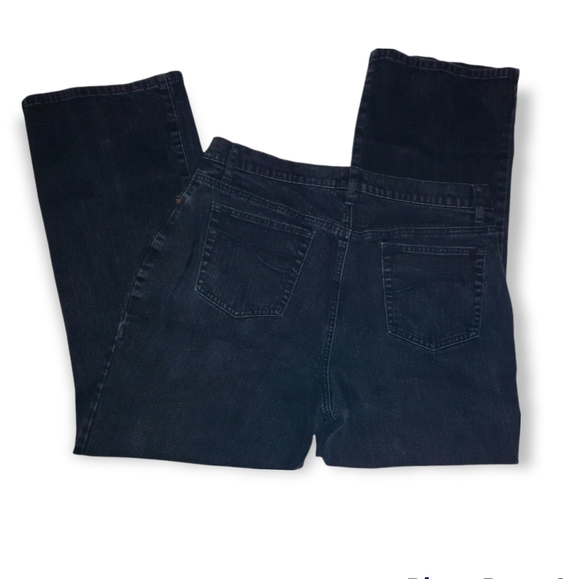 VENEZIA BLACK STRETCH BOOT CUT MOM JEANS | SIZE 16 PETITE - Picture 2 of 4